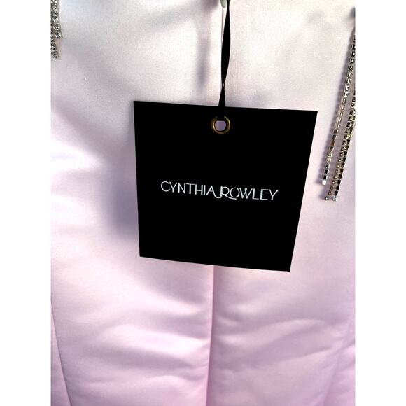 CYNTHIA ROWLEY, SIZE 8, WHITE AND PURPLE DRESS NWT - Picture 3 of 7